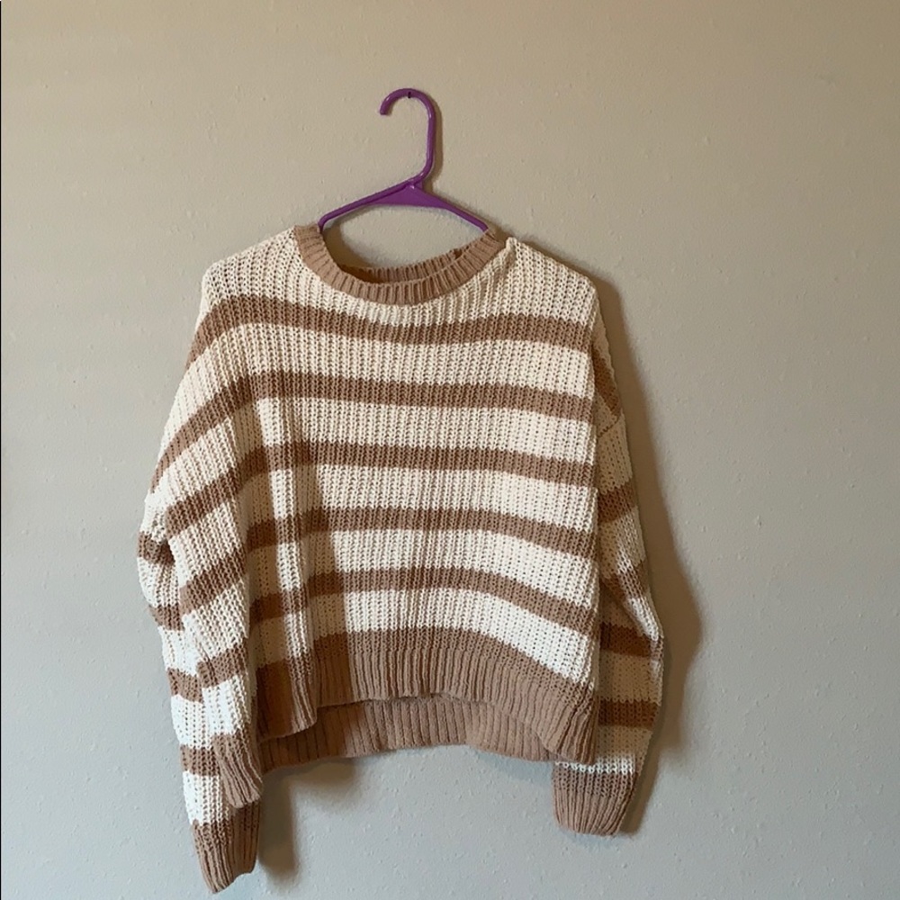 creme knit sweater